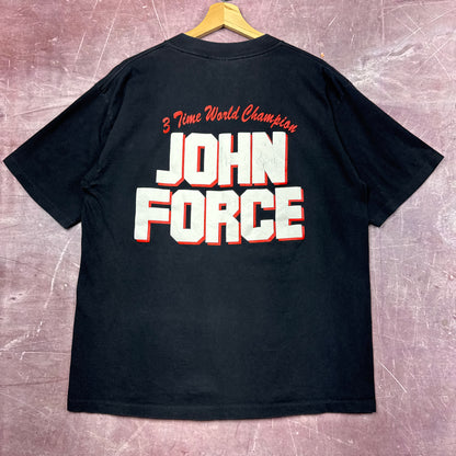 90s Black John Force Shirt 3838