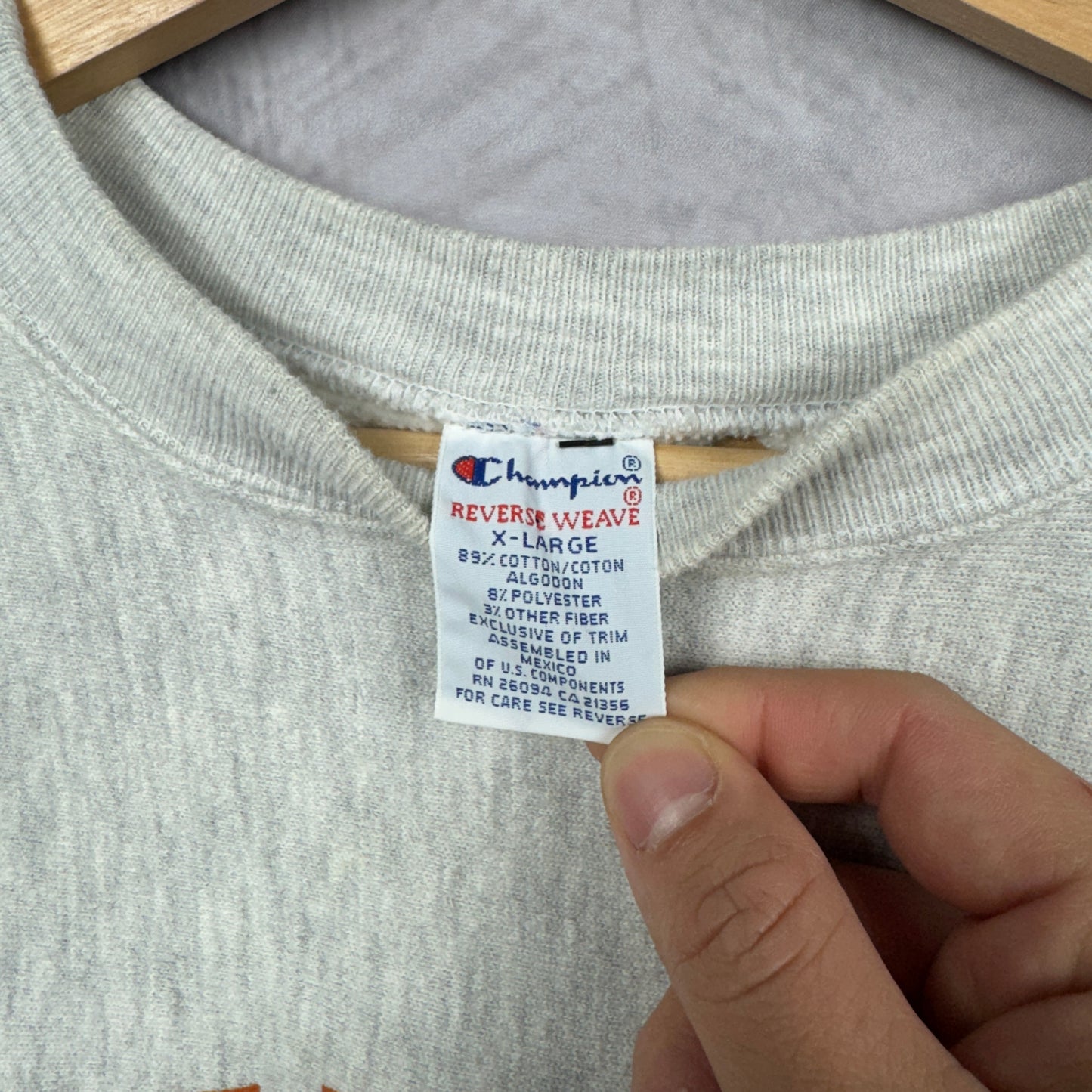 90s Grey Champion Reverse Weave Football Texas Longhorns Crewneck Sweatshirt 4377