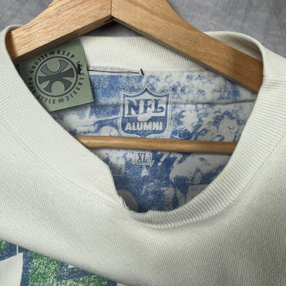 90s White New York Jets Crewneck Sweatshirt 4113