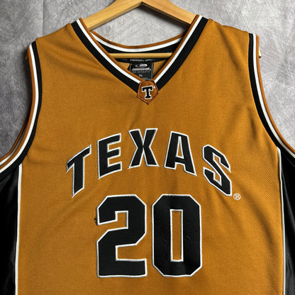 00s Orange Texas Longhorns #20 Basketball Jersey 4618
