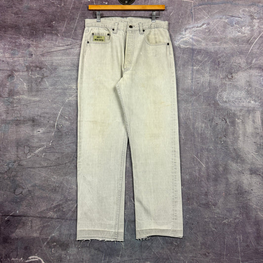 80s Gray Levi's 501 Denim Jeans 32x28 0777