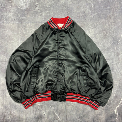 90s Locker Line Portland Trailblazers Satin Bomber jacket L Y56