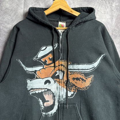 Black Don’t Mess With Classic Texas Longhorns Zip Hoodie 4412