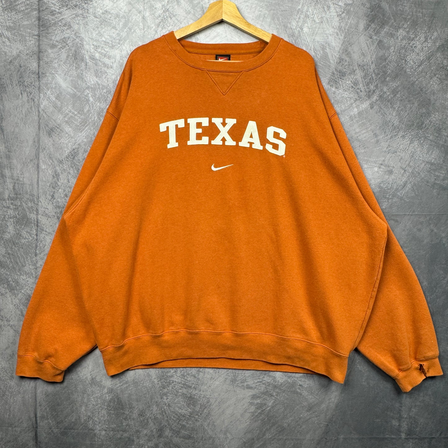 00s Orange Nike Texas Longhorns Crewneck Sweatshirt 4386