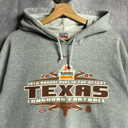 2009 Grey Fiesta Bowl Texas Longhorns Nike Hoodie 4441