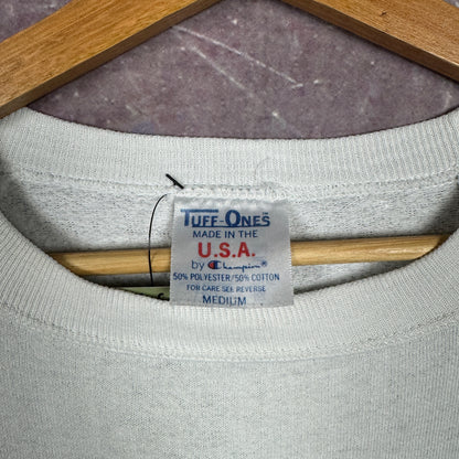 90s White UNC Tar Heels Sweatshirt 3397