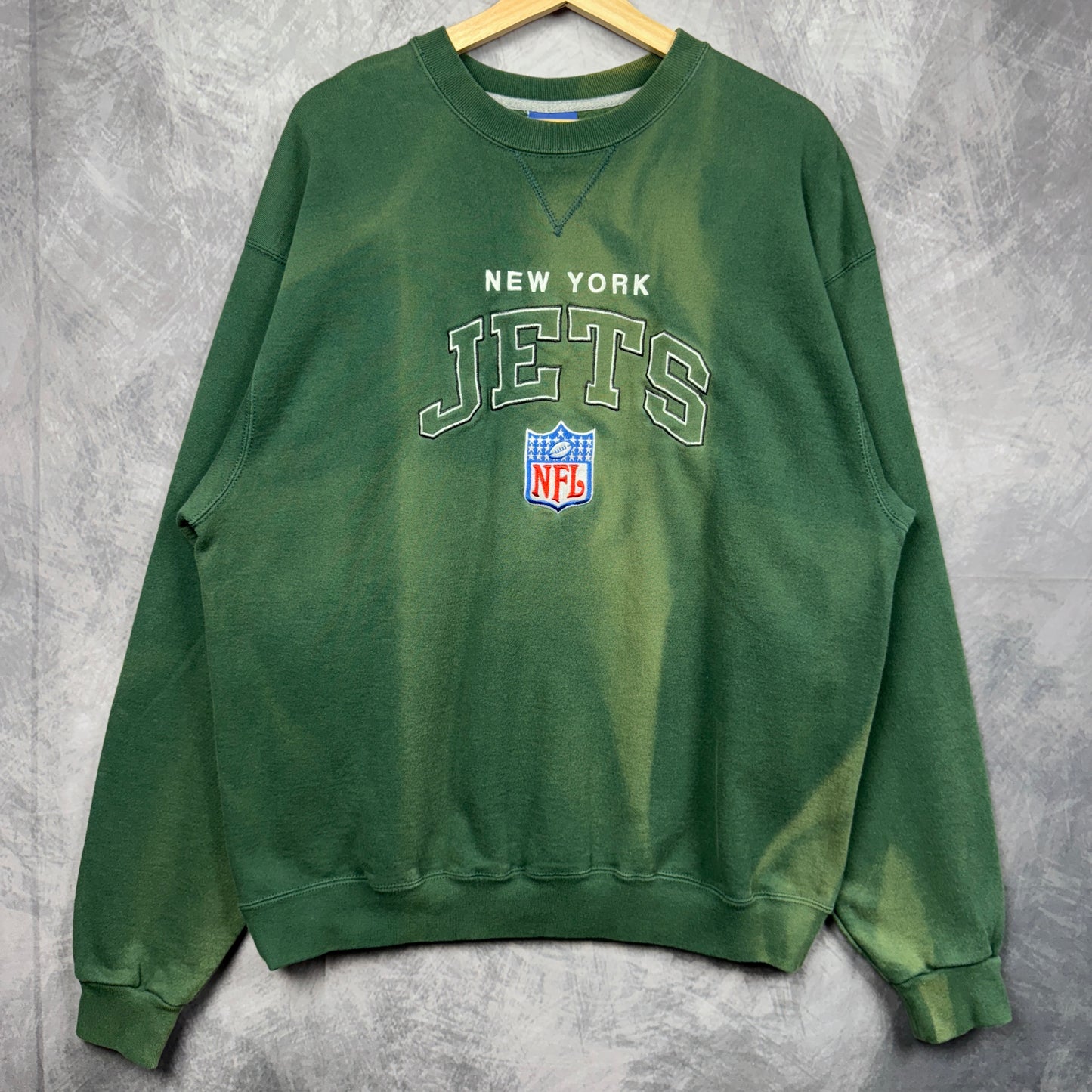 90s Green New York Jets Crewneck Sweatshirt 4117