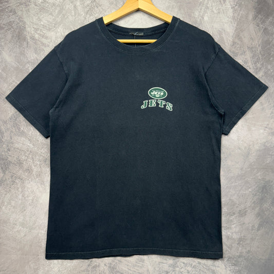 00s Black New York Jets Shirt 4148