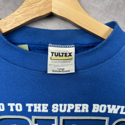 1999 Blue Colts Super Bowl Crewneck Sweatshirt 4120