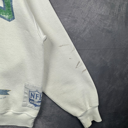 90s White New York Jets Crewneck Sweatshirt 4113