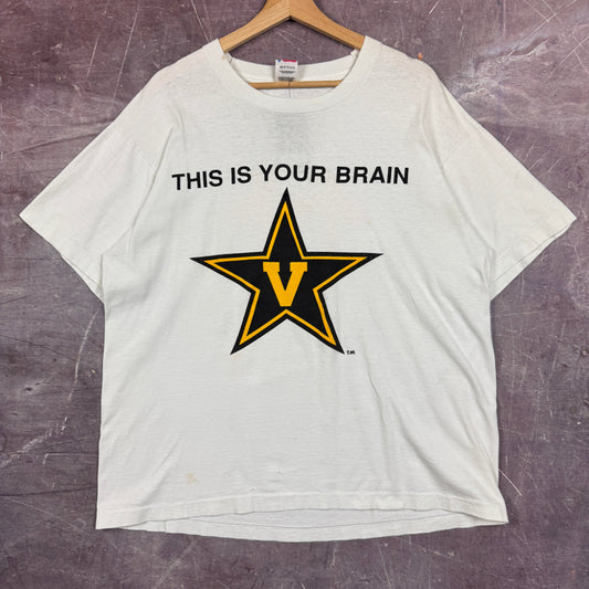 90s White Vanderbilt Shirt 3295