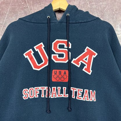 1996 Navy Blue USA Olympic Softball Team Hoodie 3478