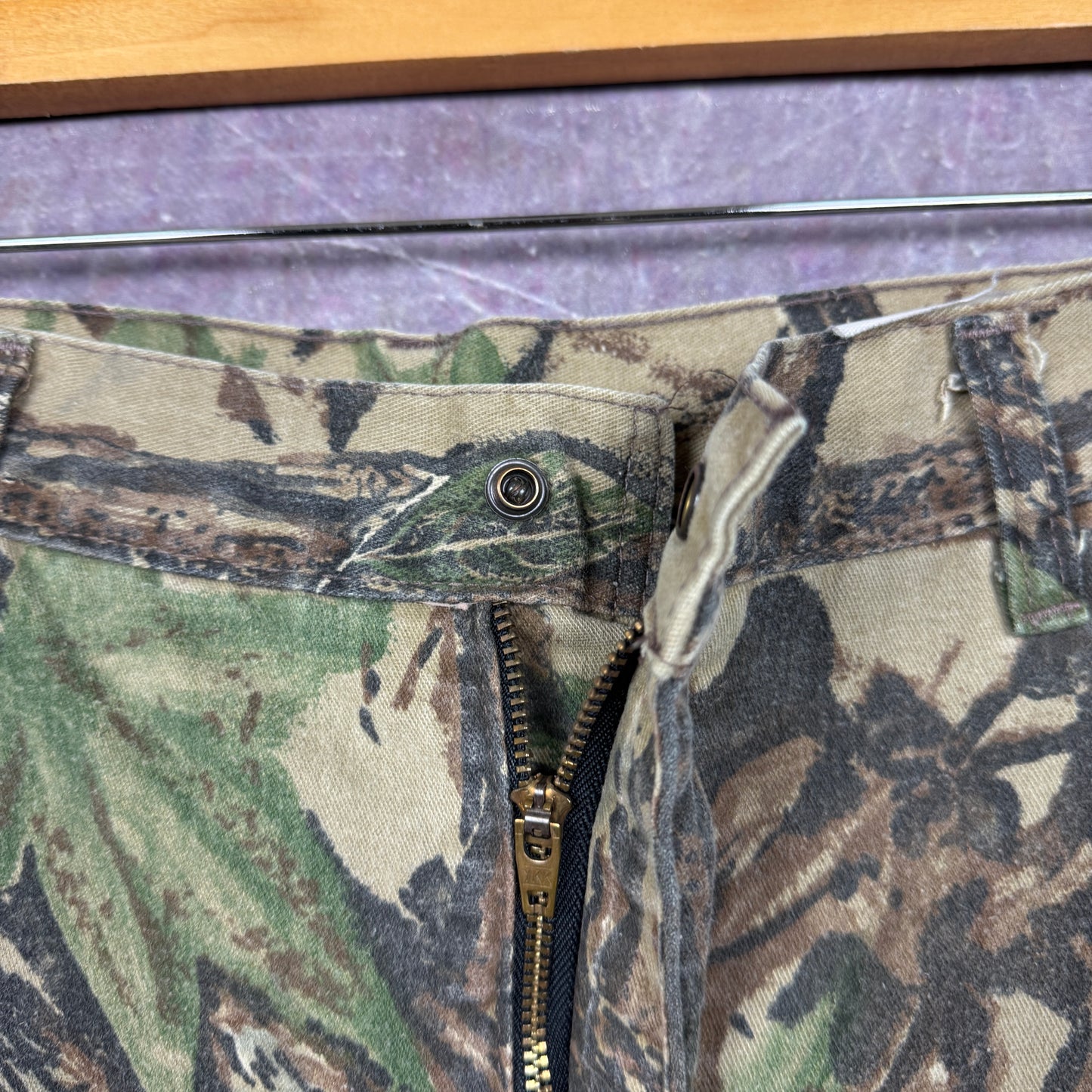 90s RealTree Camo Duxbak Thermal Lined Work Pants 35x30.5 2204