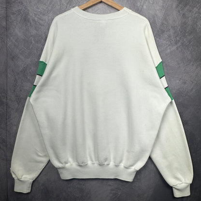 90s White New York Jets Crewneck Sweatshirt 4112