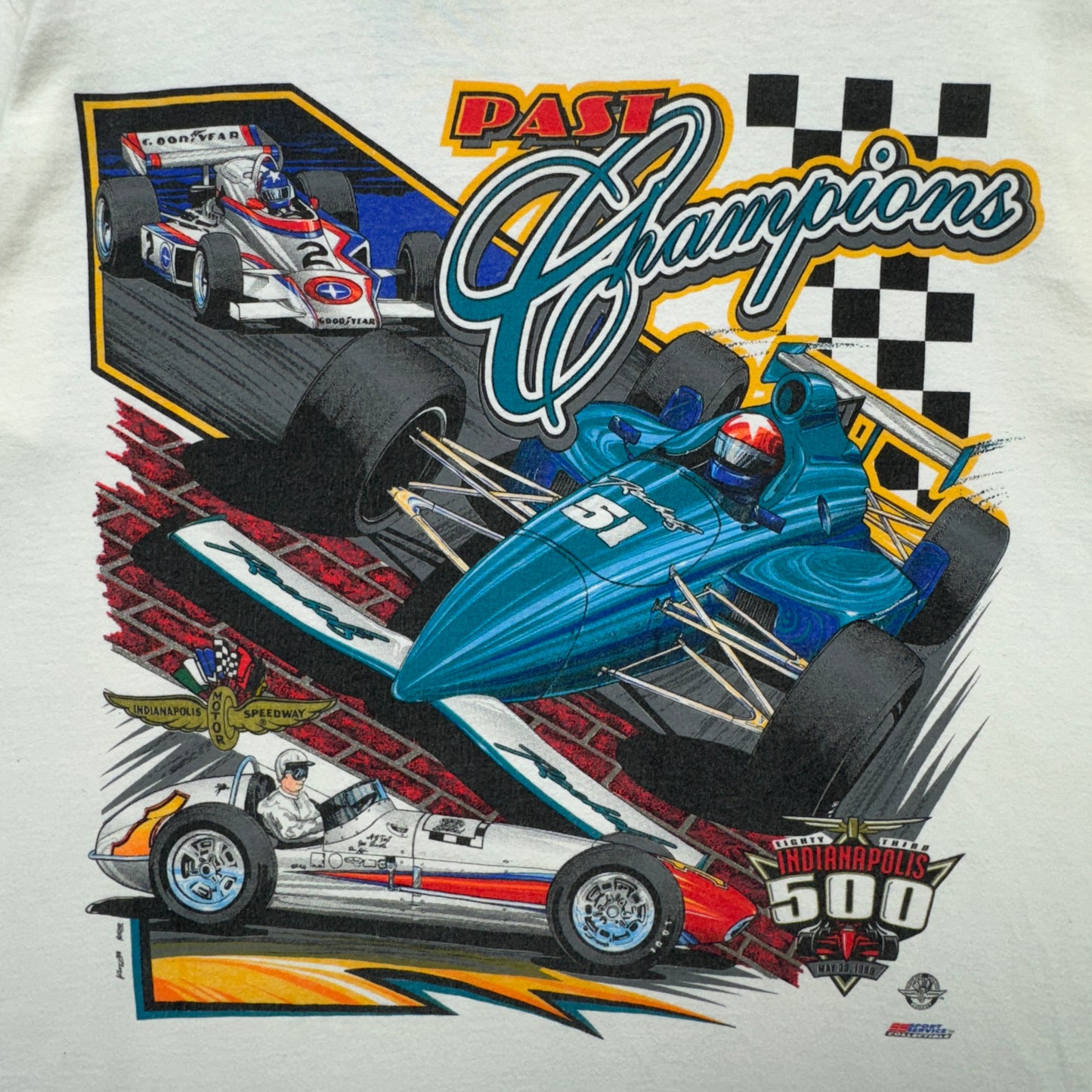1999 White Indianapolis 500 Shirt 3907