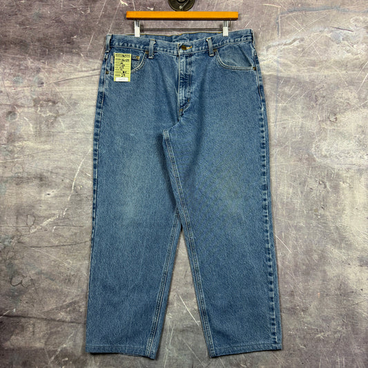 00s Lightwash Denim Carhartt Work Jeans  36x27 0477