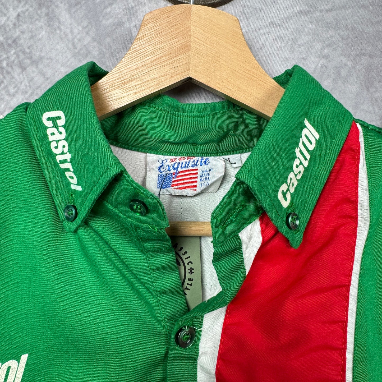90s White Castrol GTX Racing Shirt 3910