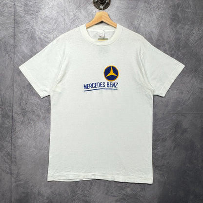 80s White Mercedes Benz Shirt 4018