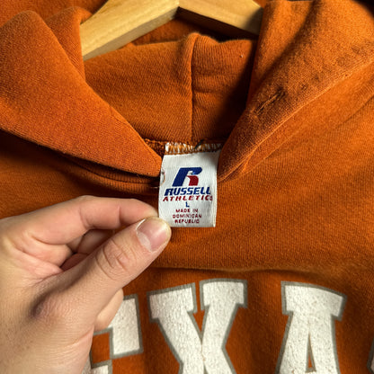 90s Orange Russell Texas Longhorns Hoodie 4420