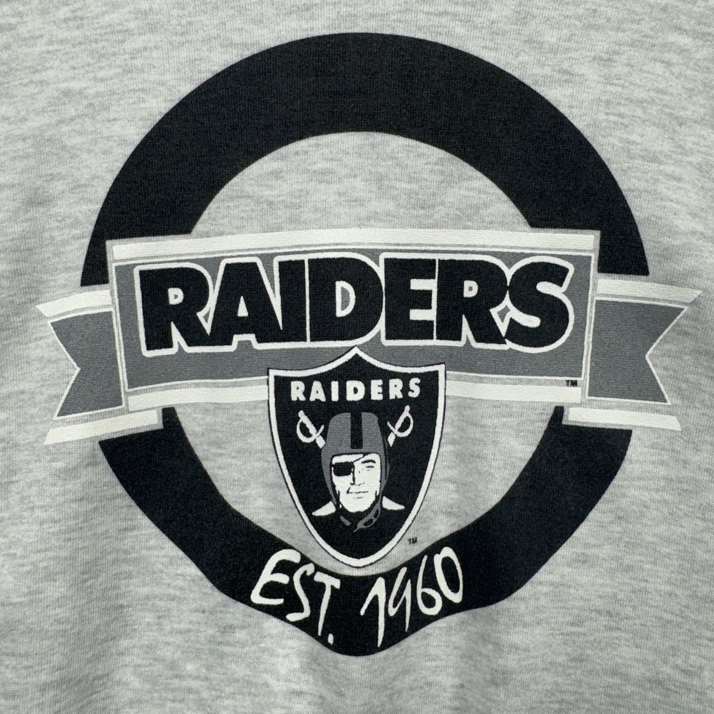 90s Grey Raiders Hoodie 4138