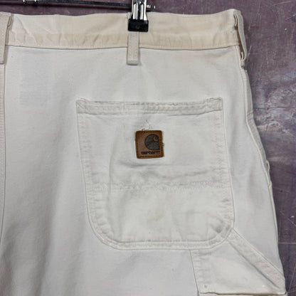 90s White Carhartt Carpenter Shorts 39x8 3515