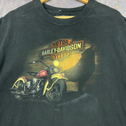 00s Faded Black Harley Davidson New Mexico Motorcycle Graphic Shirt XL 0922