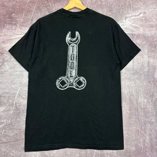 Early 00s Black Tool Spellout Wrench Graphic Shirt M 2882