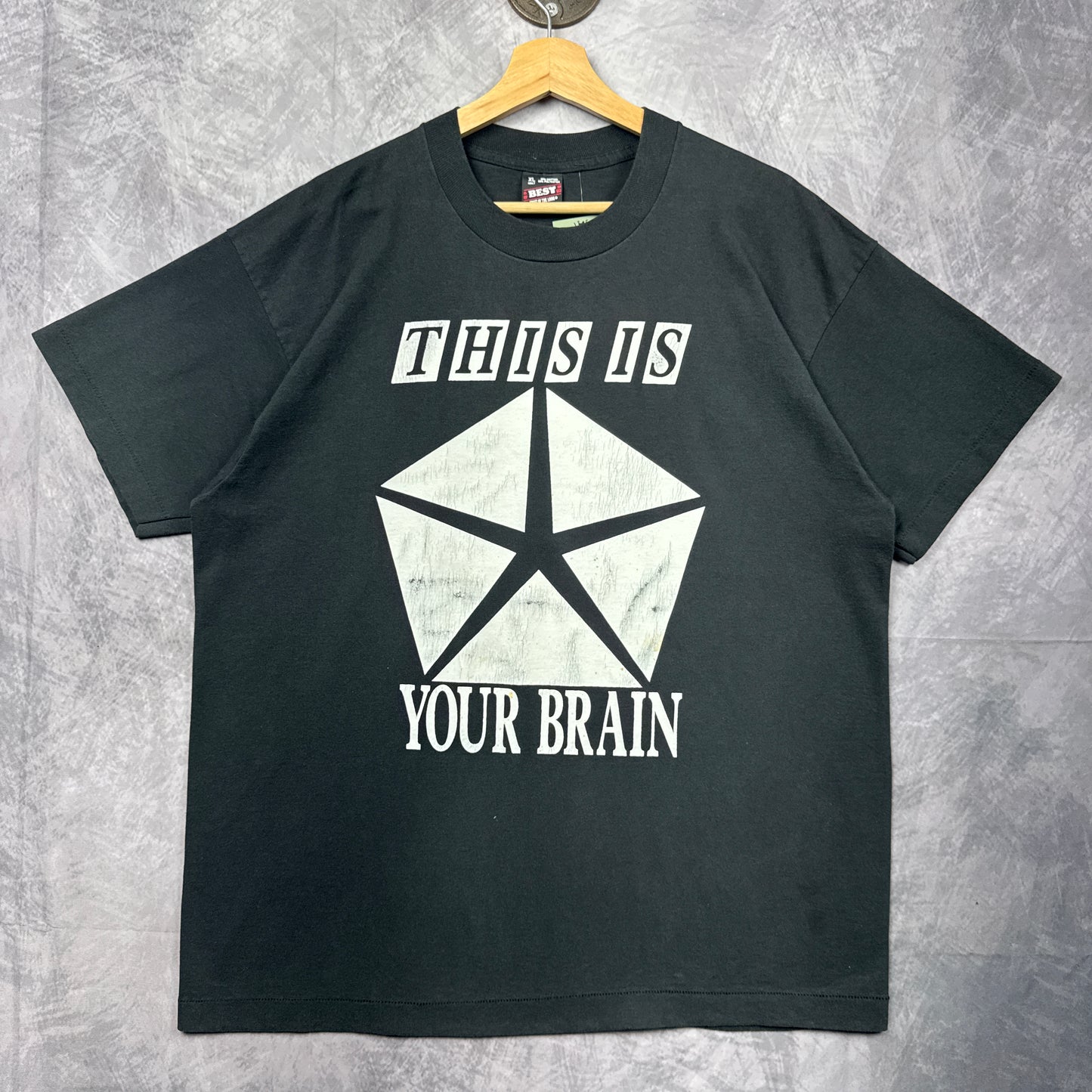 90s Black This Is Your Brain On Drugs Mopar Toyota Shirt 3864