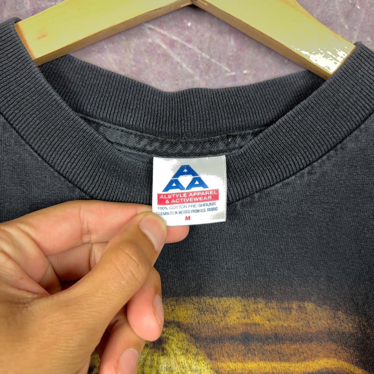 90s Faded Leann Rimes Cowboy Sweetheart Graphic Shirt M 2893