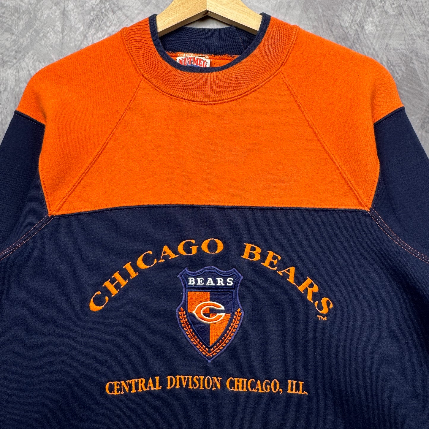 90s Multi Color Chicago Bears Crewneck Sweatshirt 4281