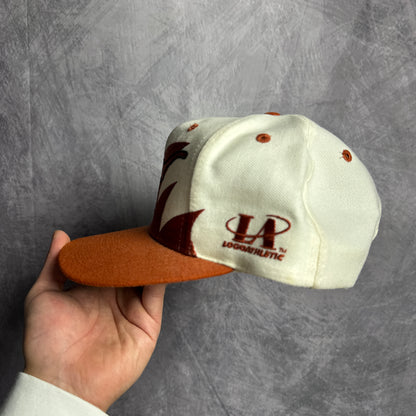 90s Texas Longhorns Shark Tooth Logo Athletic Snapback Hat 4627