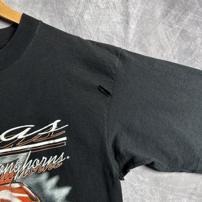 90s Black Texas Longhorns Ring Shirt 4550