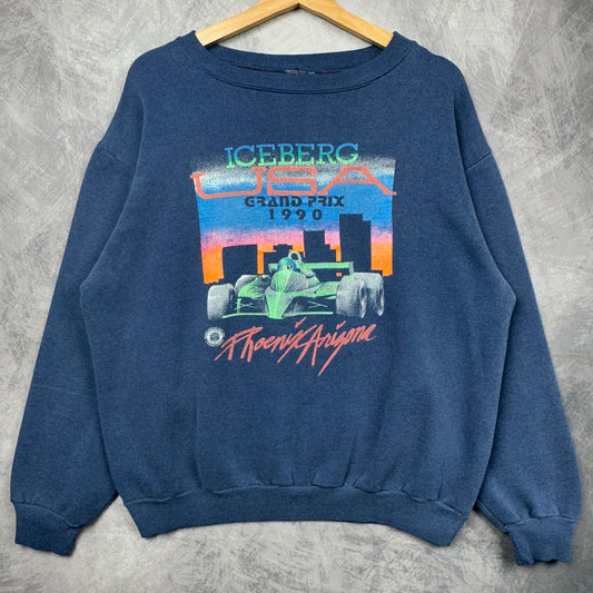 1990 Blue Arizona Grand Prix Crewneck Sweatshirt 3993