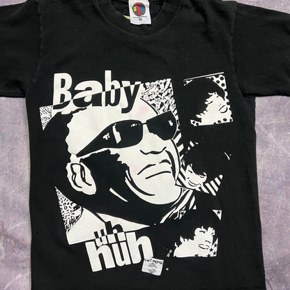 90s Black Ray Charles Diet Pepsi Baby Uh Huh Graphic Shirt S AL64