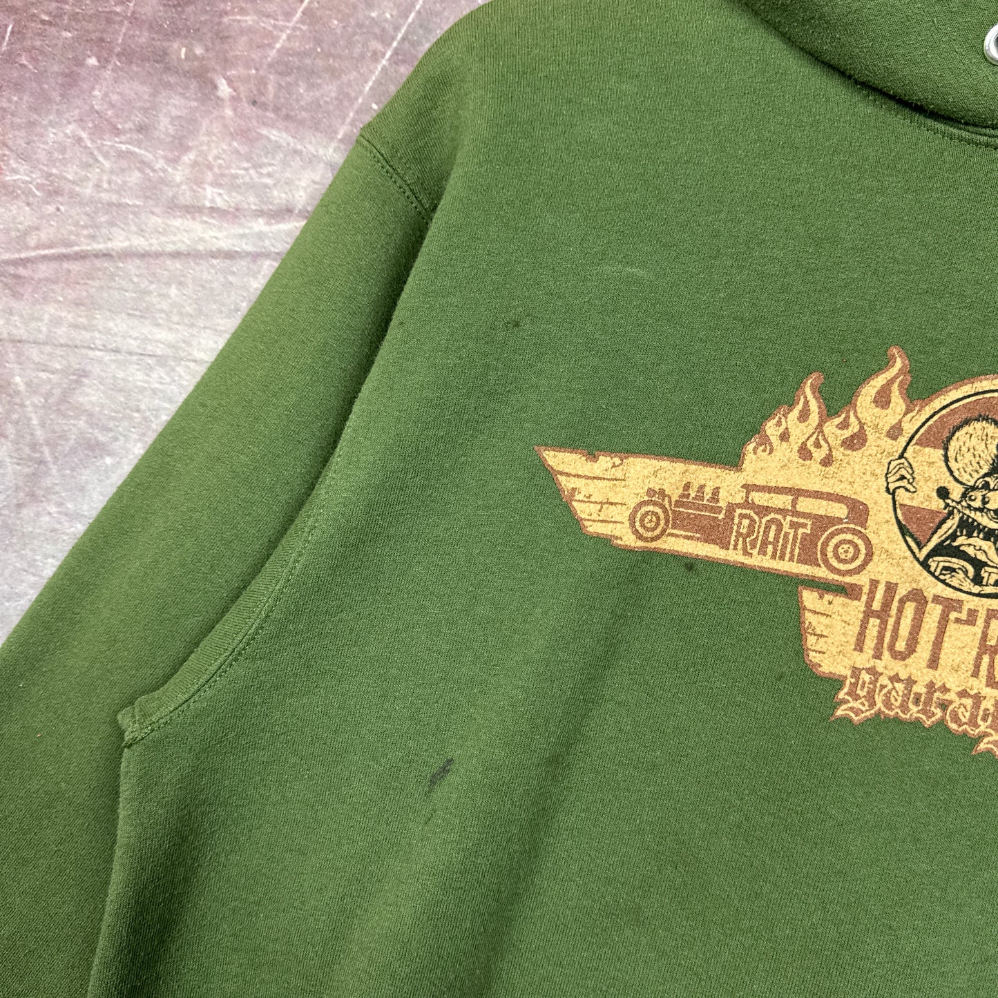 00s Green Rat Fink Hoodie 3067