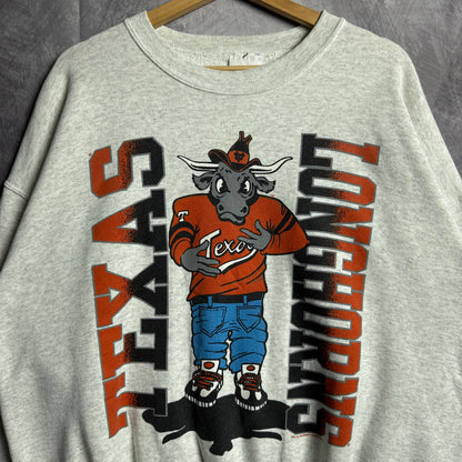 90s Grey Texas Longhorns Crewneck Sweatshirt 4444