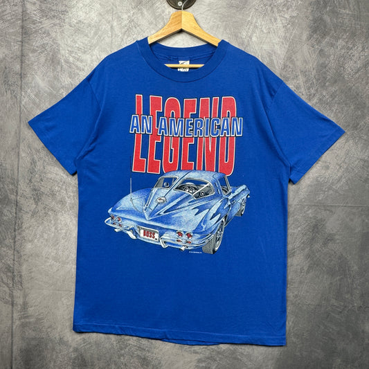 90s Blue Corvette Shirt 3969