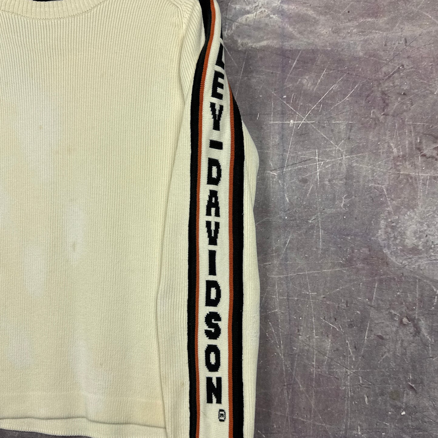 90s Off White Harley Davidson Knit Sweater 3071