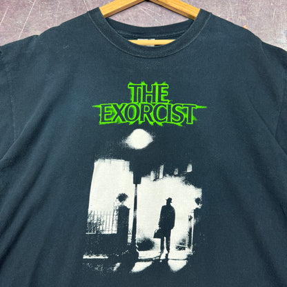 Early 00s Black The Exorcist Movie Graphic Shirt XL 0853