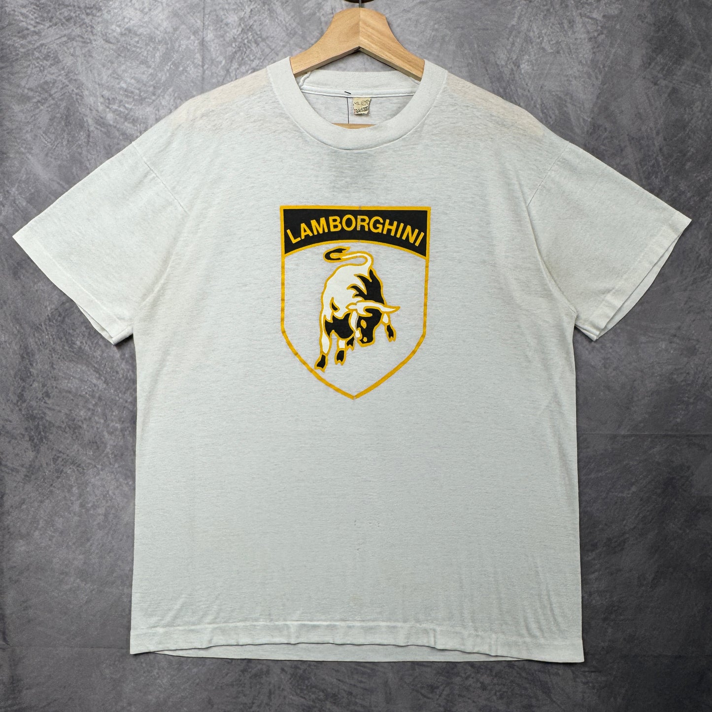 80s White Lamborghini Shirt 3914