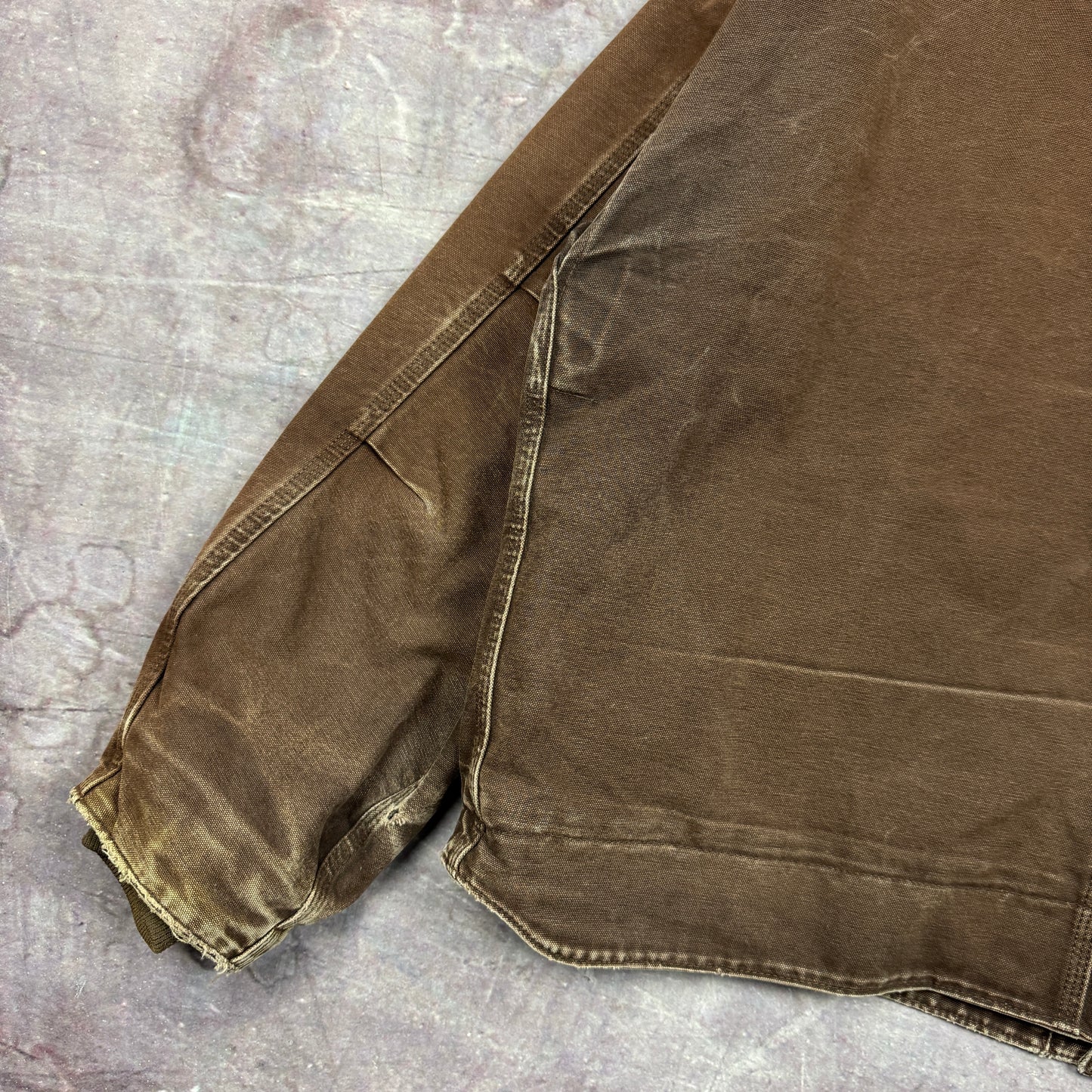 Early 00s Mocha Brown Carhartt Cropped Arctic Work Jacket XXL 2384