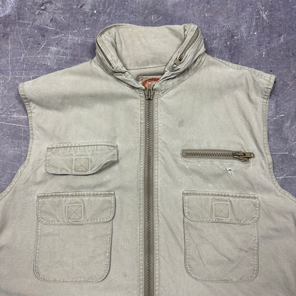 90s Tan Brown Banana Republic Hunting Vest LT82