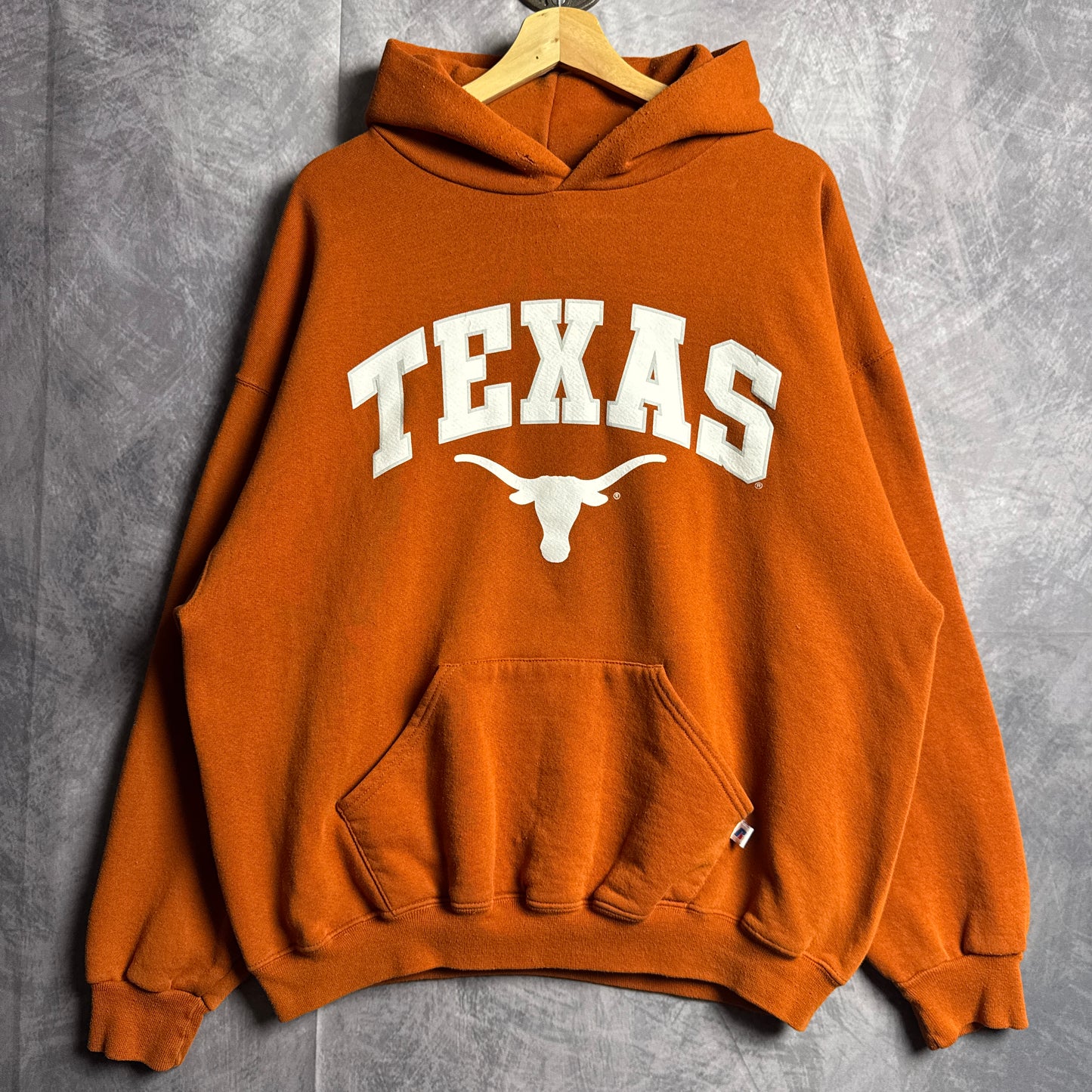 90s Orange Russell Texas Longhorns Hoodie 4429