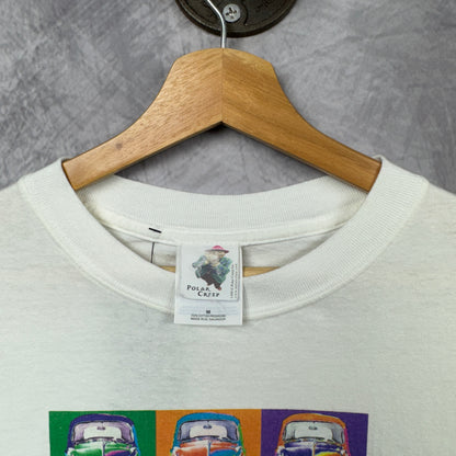 90s White Volkswagen Bug Shirt 3891