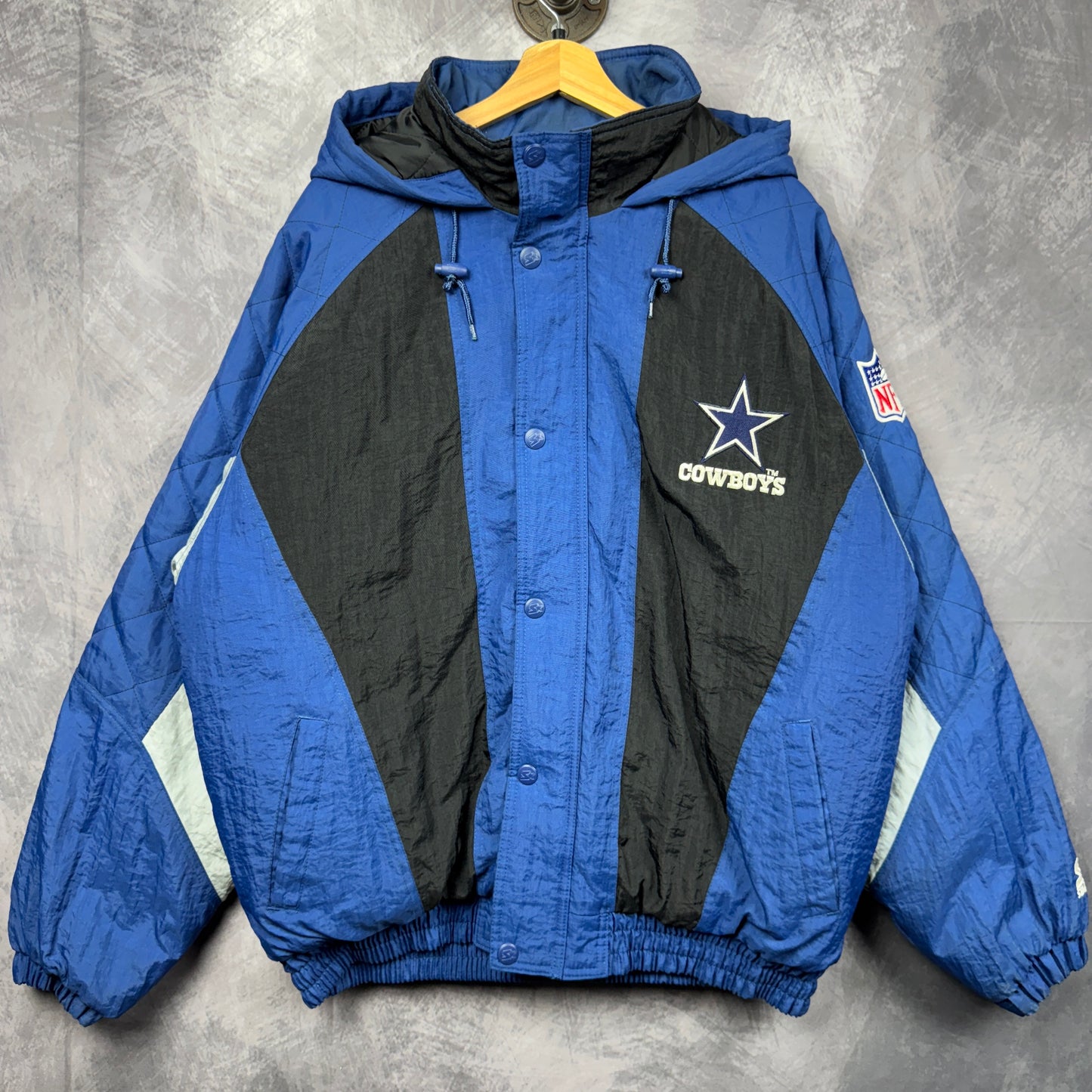 90s Blue Dallas Cowboys Starter Jacket 4086