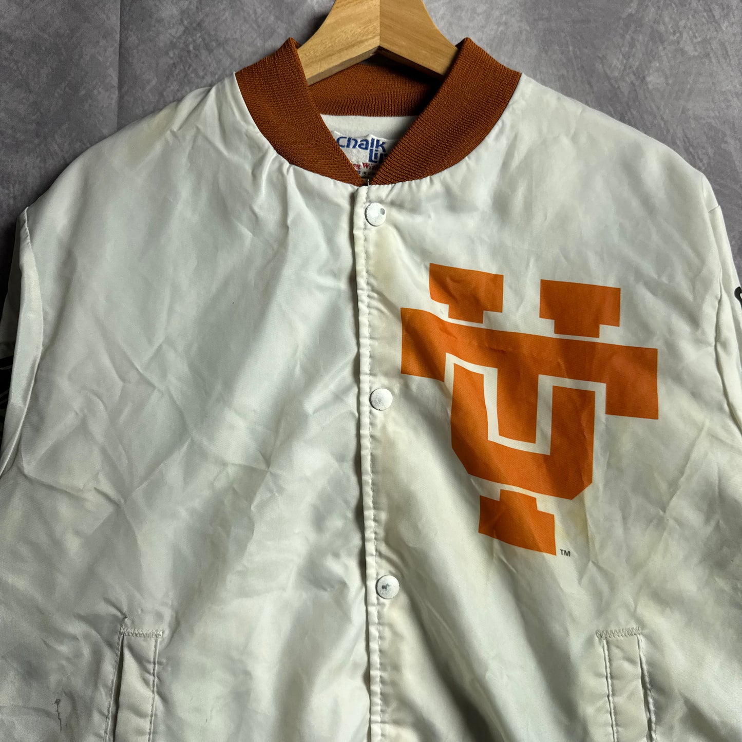 80s Texas Longhorns Chalk line Fanimation Jacket 4473