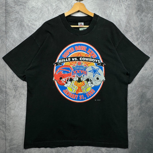 1993 Black Super Bowl XXVII Shirt 4224