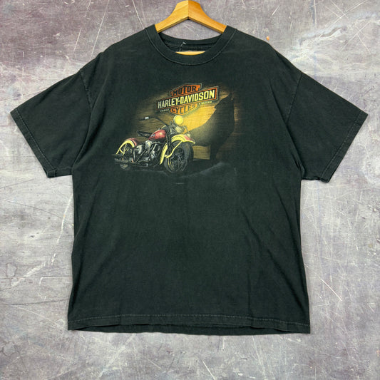 00s Faded Black Harley Davidson New Mexico Motorcycle Graphic Shirt XL 0922