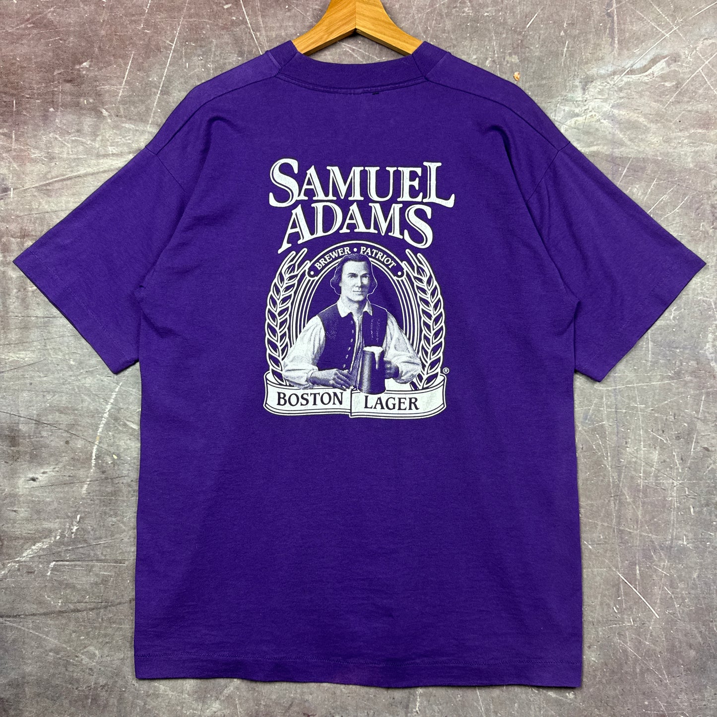 90s Purple Samuel Adams Smile Shirt 3615