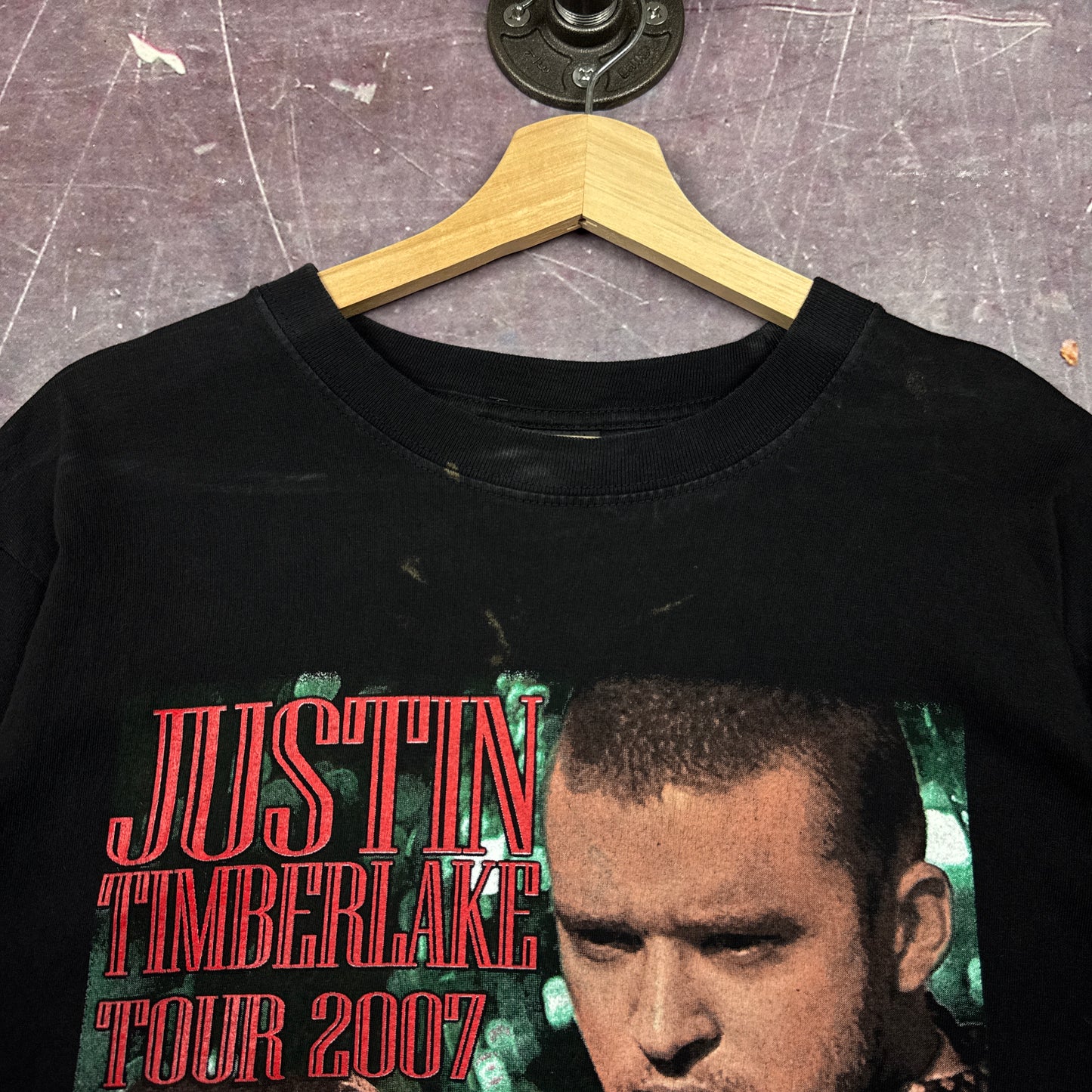 2007 Black Justin Timberlake P!nk Future Sex Love Show Tour Graphic Shirt M 2857
